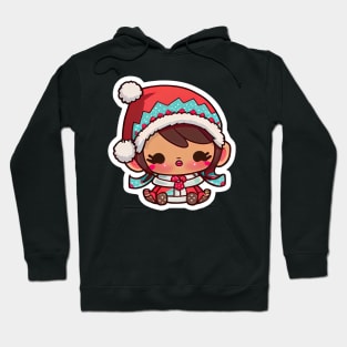 Chibi Kawaii Cute Adorable Little Girl Wearing Winter Clothes Hoodie